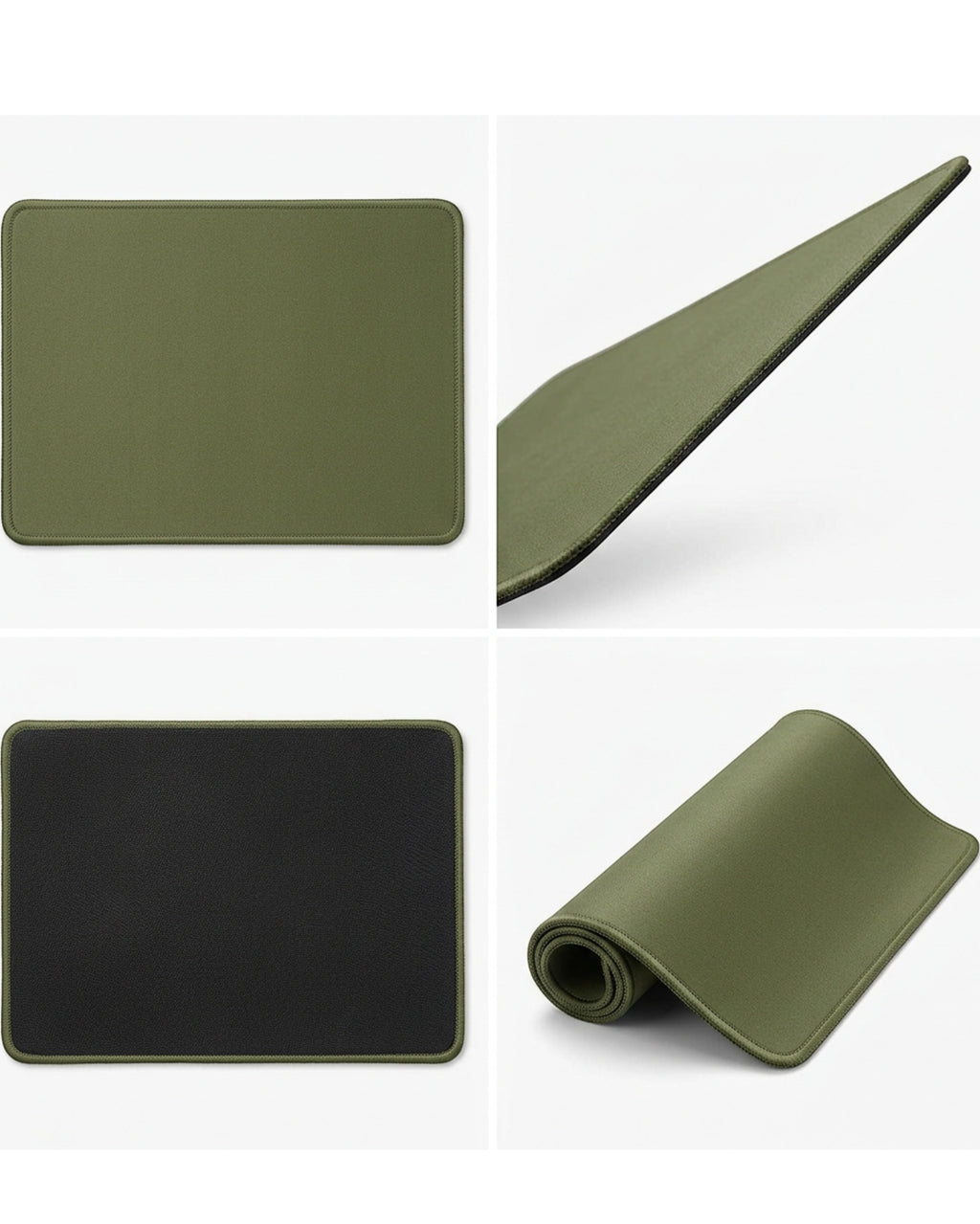 Zxfmw Low Profile Travel Mouse Pad Olive 10 x 7 in